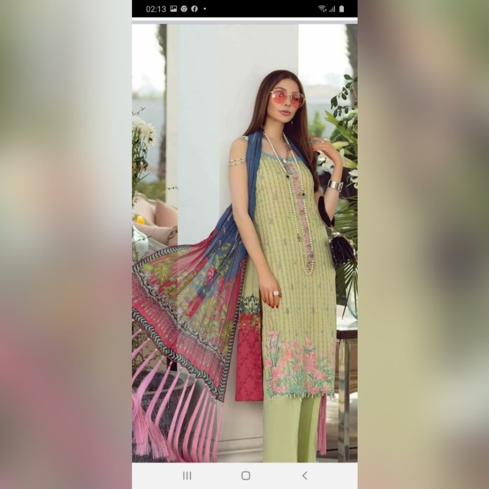 Pakistani designer 3 piece suit - Rang Rasiya